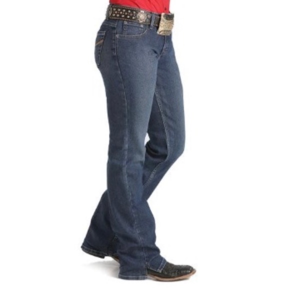 Cinch Ladies Kylie Slim Denim Jeans Mid Rise Embroidered Size 27/3 L (AU 9 Long) - Picture 3 of 14